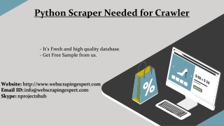 Python Scraper Needed for Crawler