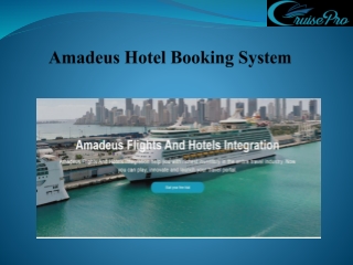Amadeus Hotel Booking System
