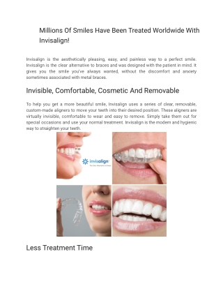 Invisalign Treatment Downtown Montreal - Alpha Seaforth Clinique Dentaire