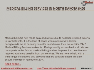 Medical Billing Services in North Dakota (ND)