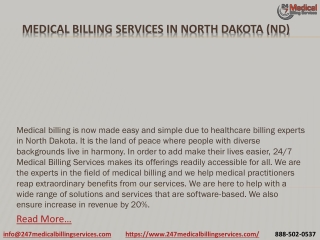 Medical Billing Services in North Dakota (ND) PDF
