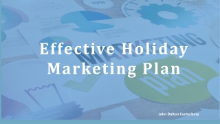 Effective Holiday Marketing Plan