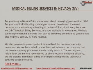Medical Billing Services in Nevada (NV) PDF
