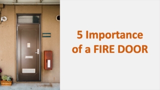 5 importance of a fire door