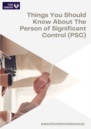 Things You Should Know About The Person of Significant Control (PSC)