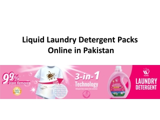 Liquid Laundry Detergent Packs Online in Pakistan