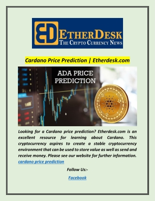 Cardano Price Prediction | Etherdesk.com