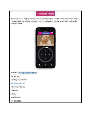 Music Player Online Free  Trending.fm
