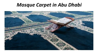 Mosque Carpets In Abu Dhabi