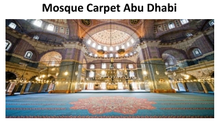 Mosque Carpet Abu Dhabi