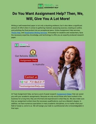 Do You Want Assignment Help_ Then, We, Will, Give You A Lot More!