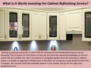 Santa Barbara Cabinet finishing - What Is It Worth Investing For Cabinet Refinis