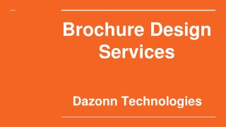 Brochure Design Services