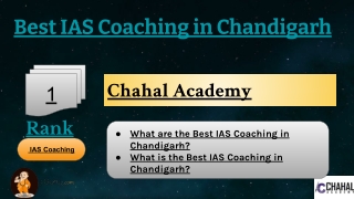 Best IAS Coaching in Chandigarh
