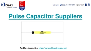 Pulse Capacitor Suppliers