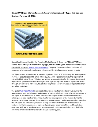 Global PVC Pipes Market