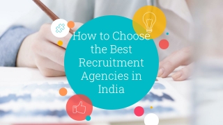 How to Choose the Best Recruitment Agencies in India