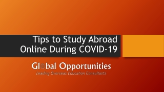 Tips to Study Abroad Online During COVID-19