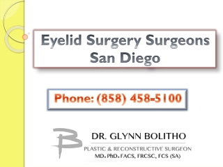 Eyelid Surgery Surgeons San Diego