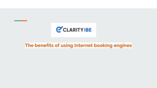 The benefits of using Internet booking engines