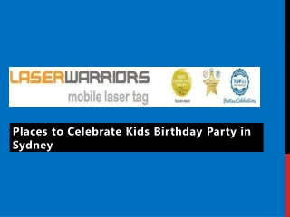 Places to Celebrate Kids Birthday Party in Sydney