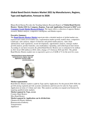 Global Band Electric Heaters Market 2021 by Manufacturers, Regions, Type and Application, Forecast to 2026-converted (1)