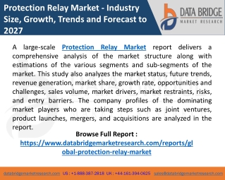 Protection Relay Market: Revenue & Trends Analysis 2021–2027