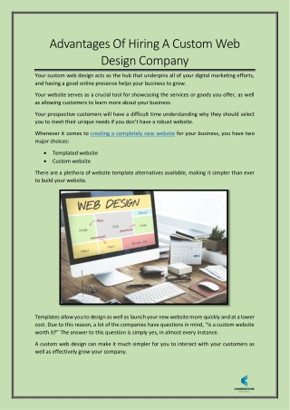 Advantages of hiring a custom web design company4