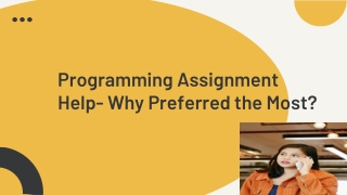 Programming Assignment Help- Why Preferred the Most