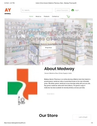 India's Online Generic Medicine Pharmacy Store - Medway Pharmacy99