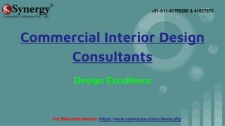 Top Commercial Interior Design Consultants