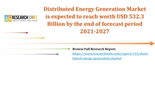 Distribution Energy Generation Market is Growing at a CAGR of 10.6%