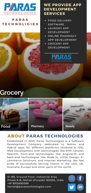 Best App Development Services Company | Paras Technologies