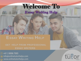 Essay Writing Help PPT