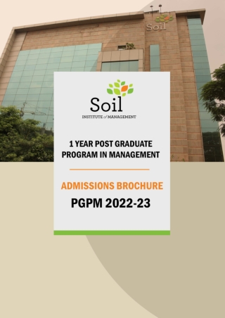 Post Graduate Program in Management  PGPM | One Year MBA in Delhi NCR