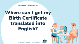 Where Can I Get My Birth Certificate Translated into English?