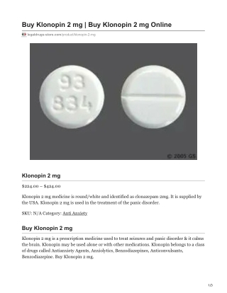 Klonopin 2 mg