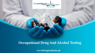 Occupational Drug And Alcohol Testing