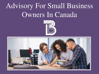 Advisory For Small Business Owners In Canada