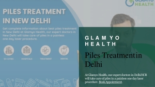 Book Your Appointment today for a Permanent Solution of Piles Treatment in Delhi