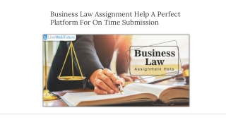 Business Law Assignment Help A Perfect Platform For On Time Submission
