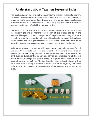 Understand Taxation System of India ChoksiTax