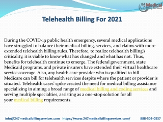 Telehealth Billing For 2021