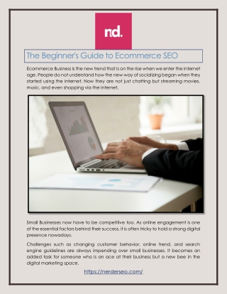 The Beginner's Guide to Ecommerce SEO
