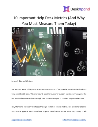 10 Important Help Desk Metrics (And Why You Must Measure Them Today)