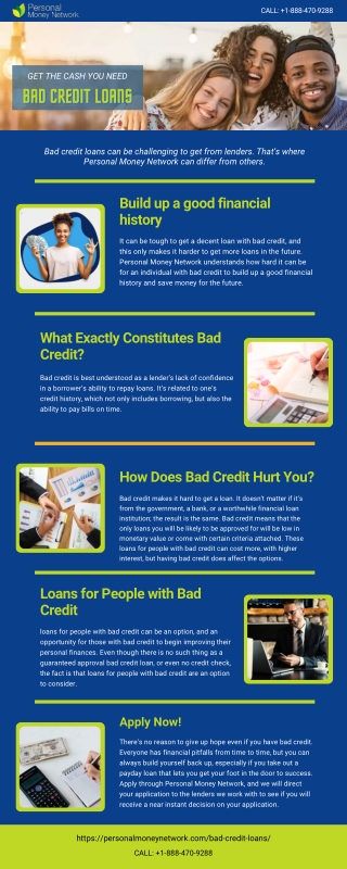 Online Loans for Bad Credit  Bad credit loans