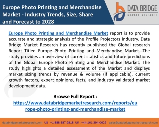 Europe Photo Printing and Merchandise Market