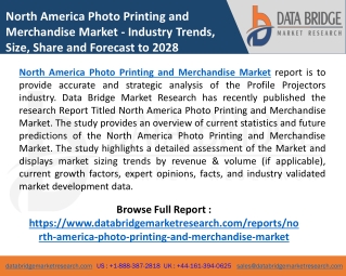 North America Photo Printing and Merchandise Market with Top Competitors,