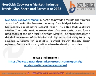 Non-Stick Cookware Market Size, High Demand, Manufacturers, Revenue, Growth Driv