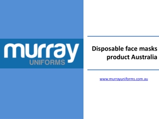 Disposable face masks product Australia - www.murrayuniforms.com.au